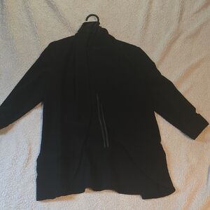 Black Open Front Jacket